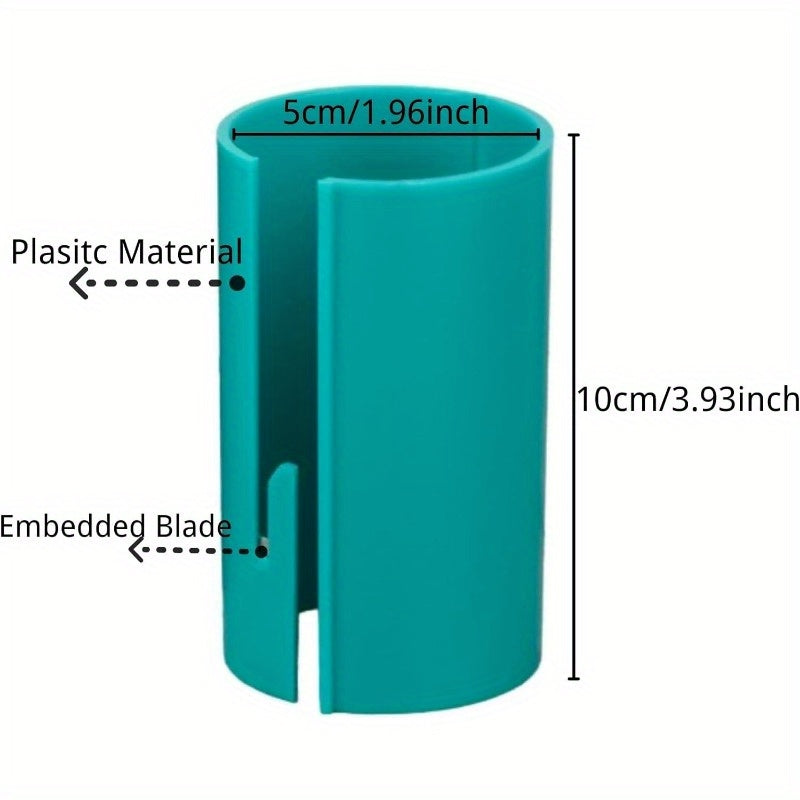 2-Pack Wrapping Paper Roll Cutter Tool - 2024 Upgraded Christmas Gift Wrap Cutting Device with Electronic Components, Safe Easy Slide Round Lip Edge, No Batteries Required, Plastic Construction