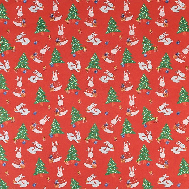 10 Pcs Christmas Gift Wrapping Paper Set, Thick Kraft Cartoons Wrap for Holiday Presents, Featuring Santa, Reindeer, Christmas Trees - Festive Assorted Designs Without Accessories