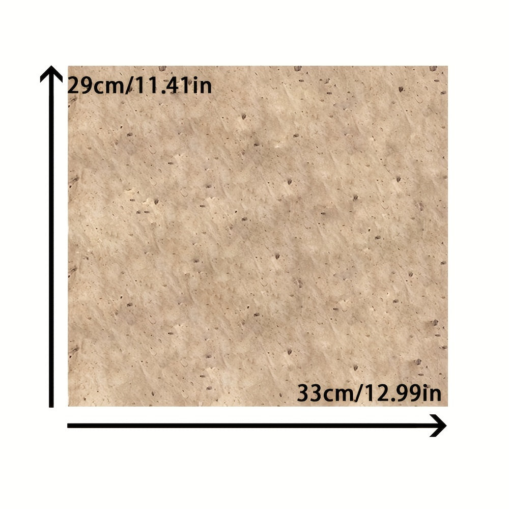 25/50/100pcs Semi-Mature Rice Paper, Manual Mulberry Paper for Calligraphy, Craft, Painting, DIY Handmade Paper, Retro Wrapping Paper, and Photographic Background Paper - 29 * 33cm (11x13in)