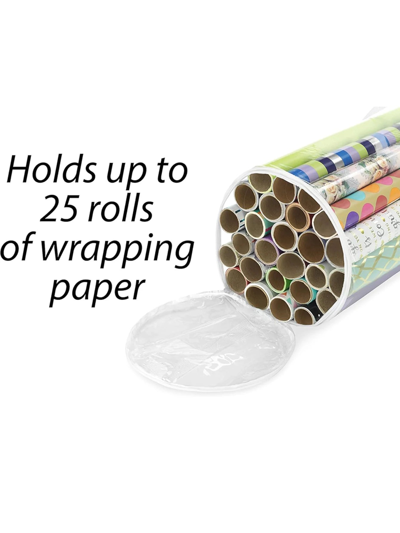 Gift Wrapping Paper Storage Bag New Storage Bag Transparent Bag Zipper Packaging with Handle LargeCapacity Waterproof StorageBag