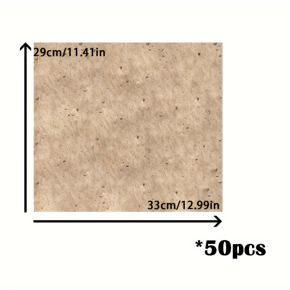25/50/100pcs Semi-Mature Rice Paper, Manual Mulberry Paper for Calligraphy, Craft, Painting, DIY Handmade Paper, Retro Wrapping Paper, and Photographic Background Paper - 29 * 33cm (11x13in)