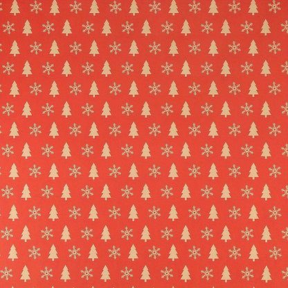 10 Pcs Christmas Gift Wrapping Paper Set, Thick Kraft Cartoons Wrap for Holiday Presents, Featuring Santa, Reindeer, Christmas Trees - Festive Assorted Designs Without Accessories