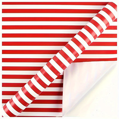 10pcs Holiday Red Plaid & Snowflake Gift Wrapping Paper Set - Festive Paper for Christmas, Weddings, Valentine's, Birthdays | Patterned Wrap Pack with No Accessories, Paper Material