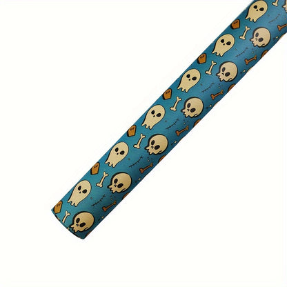 6-Piece Halloween Gift Wrap Set - Pumpkin, Ghost, Castle, Potion, Skull & Broom Patterns | Premium Wrapping Paper For Spooky Party Decorations