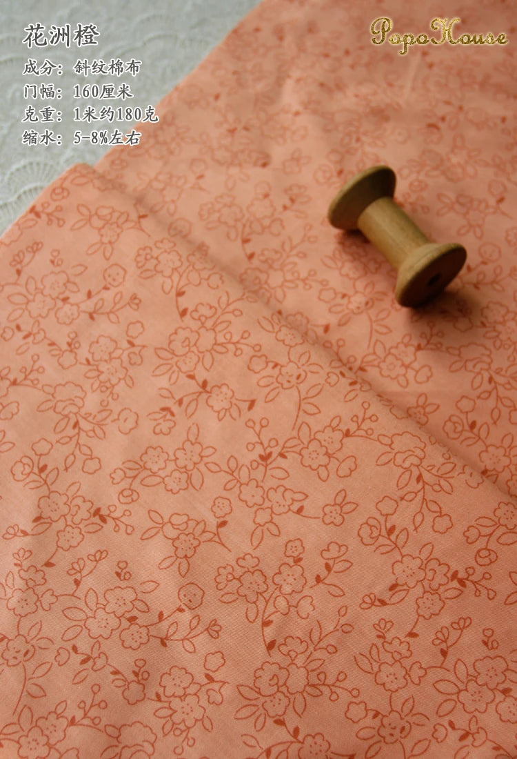 160x50cm New Floral Cute Twill Cotton Fabric Children's Clothing Apparel Fabric Handmade Diy Cloth