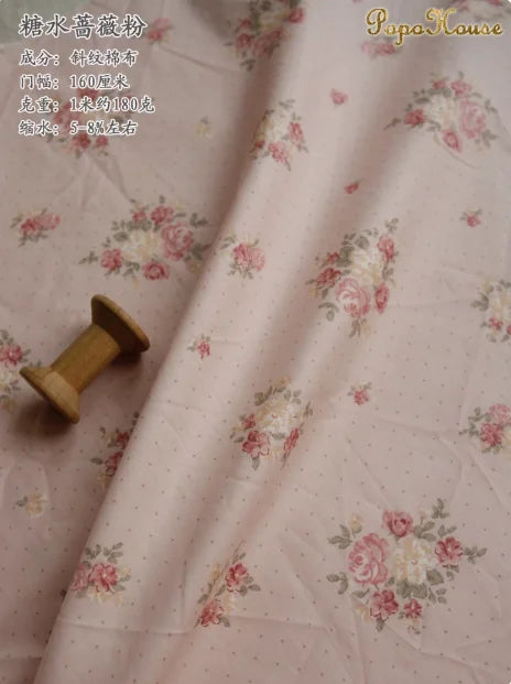 160x50cm New Floral Cute Twill Cotton Fabric Children's Clothing Apparel Fabric Handmade Diy Cloth