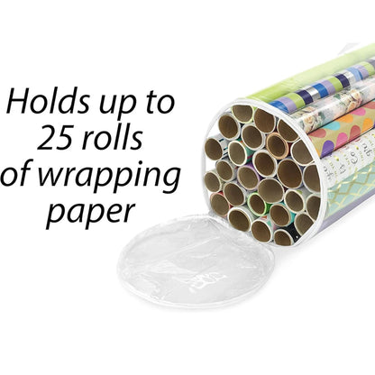 Gift Wrapping Paper Storage Bag New Storage Bag Transparent Bag Zipper Packaging with Handle LargeCapacity Waterproof StorageBag