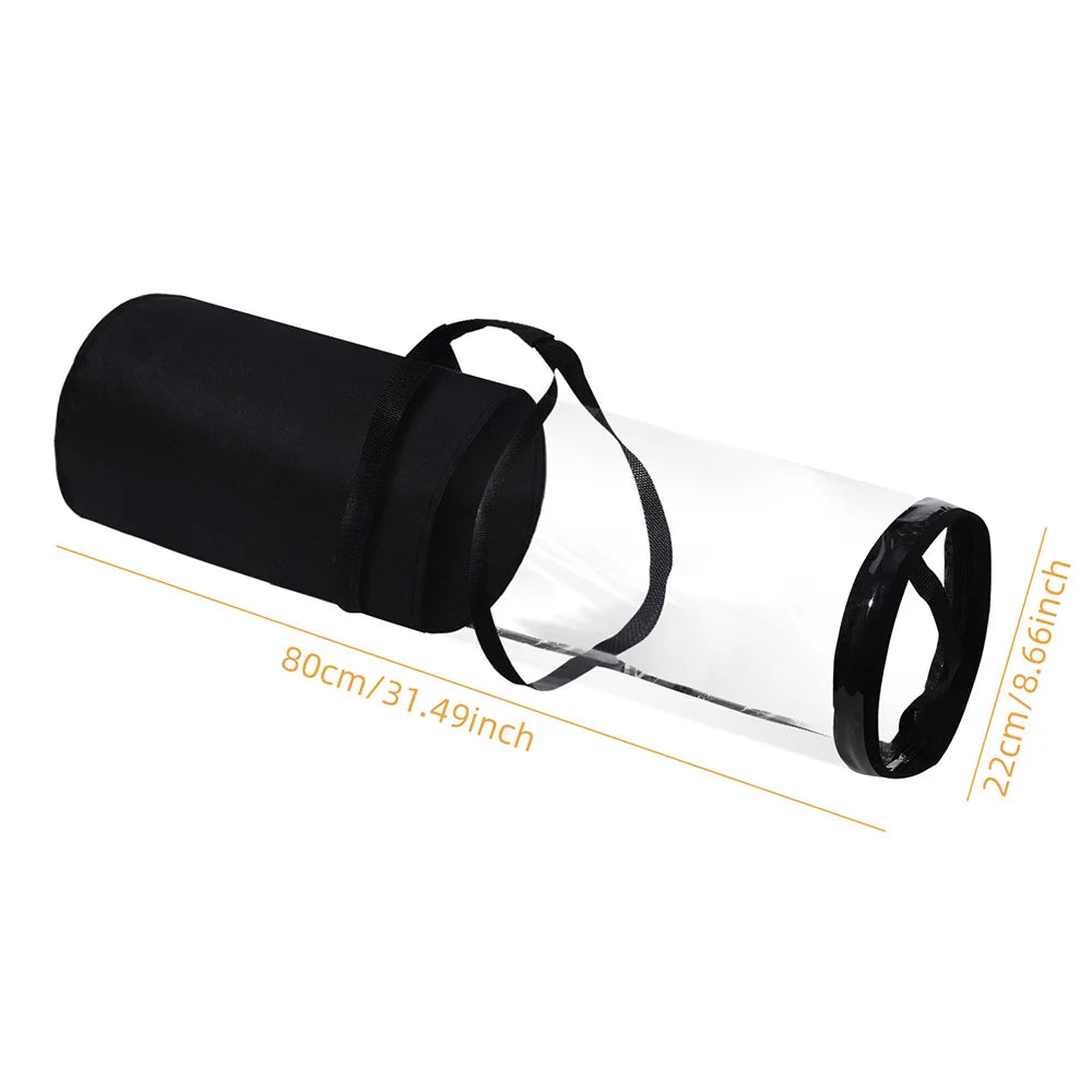 Gift Wrapping Paper Storage Bag New Storage Bag Transparent Bag Zipper Packaging with Handle LargeCapacity Waterproof StorageBag