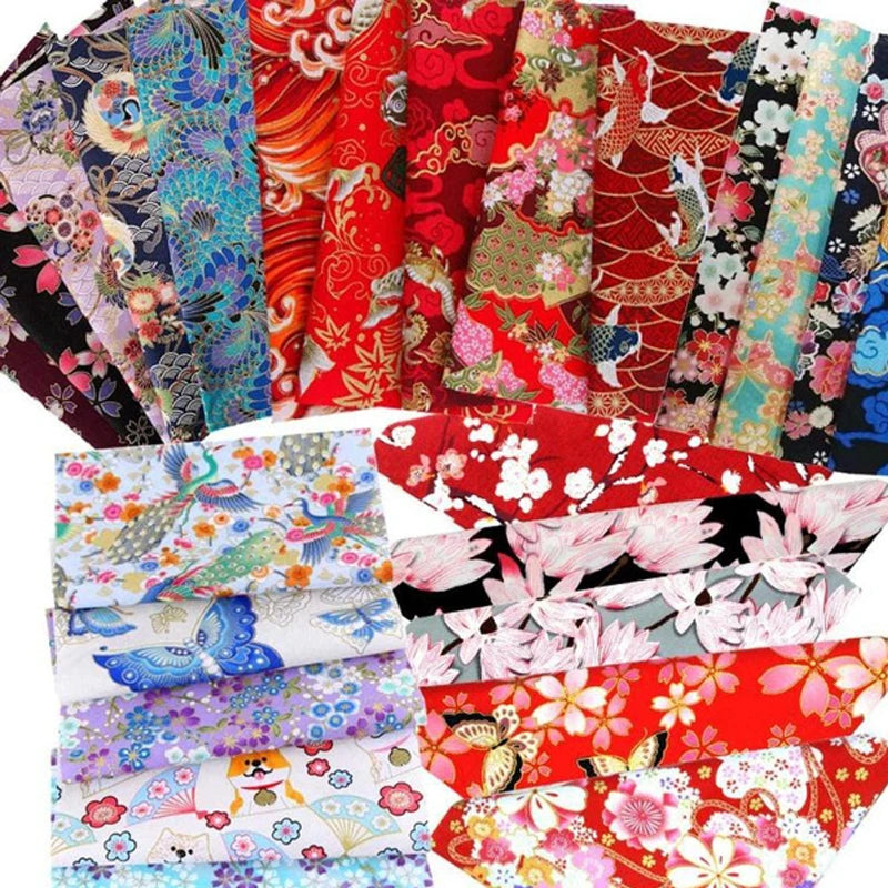 40Pcs Floral Cotton Fabric Patchwork Roll Fabric Roll up Fabric Strips For Quilting Sewing DIY & Quilt Beginners 6.5 X 25cm