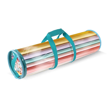 Gift Wrapping Paper Storage Bag New Storage Bag Transparent Bag Zipper Packaging with Handle LargeCapacity Waterproof StorageBag
