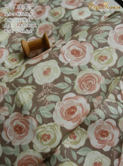 160x50cm New Floral Cute Twill Cotton Fabric Children's Clothing Apparel Fabric Handmade Diy Cloth