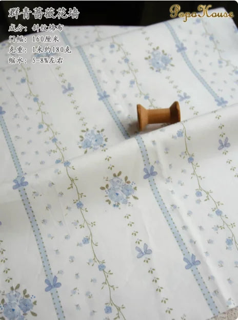160x50cm New Floral Cute Twill Cotton Fabric Children's Clothing Apparel Fabric Handmade Diy Cloth
