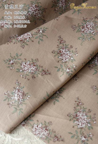 160x50cm New Floral Cute Twill Cotton Fabric Children's Clothing Apparel Fabric Handmade Diy Cloth