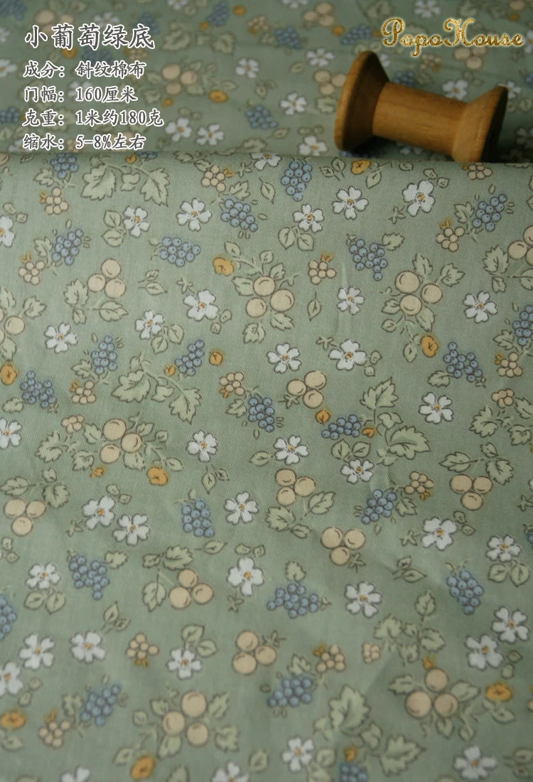 160x50cm New Floral Cute Twill Cotton Fabric Children's Clothing Apparel Fabric Handmade Diy Cloth