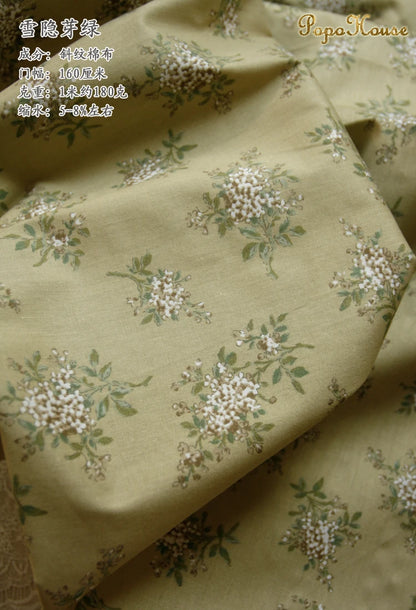 160x50cm New Floral Cute Twill Cotton Fabric Children's Clothing Apparel Fabric Handmade Diy Cloth
