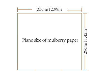 25/50/100pcs Semi-Mature Rice Paper, Manual Mulberry Paper for Calligraphy, Craft, Painting, DIY Handmade Paper, Retro Wrapping Paper, and Photographic Background Paper - 29 * 33cm (11x13in)