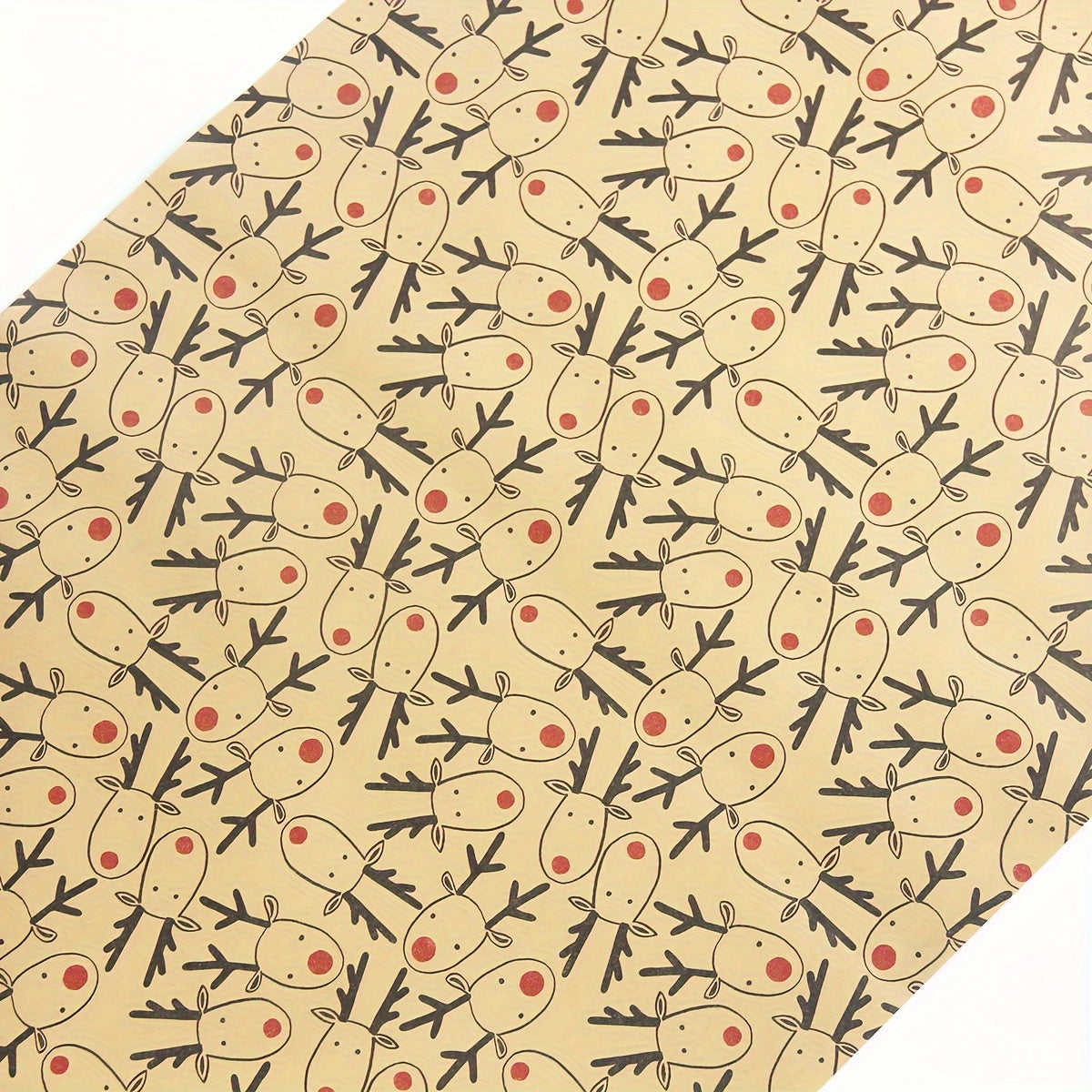1 Roll, 49Ft Christmas Wrapping Paper Roll, Brown Gift Wrapping Paper With Elk For Xmas Party Gifts, Birthday, Graduation, Present Decorations-Elk (17in X 49Ft), Wrapping Paper, Tissue Paper, Flower Bouquet Supplies, Gift Wra